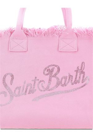 Pink cotton canvas vanity tote bag SAINT BARTH KIDS | VAMI00100403L